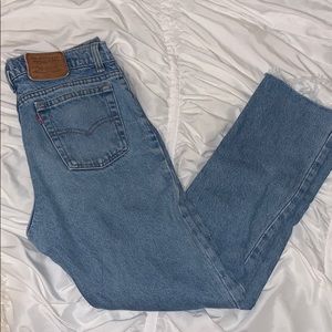 High waisted straight legged vintage Levi’s